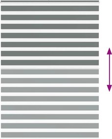 vidaXL Ζέβρα τυφλή Σκούρο Γκρι Πλάτος υφάσματος 155,9 εκ. Πολυεστέρας