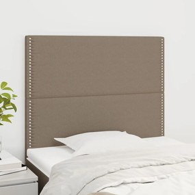 vidaXL Κεφαλάρι Κρεβατιού Μπεζ 90x5x118/128 εκ. Ύφασμα