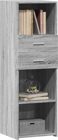 vidaXL Ντουλάπι Γκρι Sonoma 40x42,5x124 εκ. από Επεξεργασμένο Ξύλο