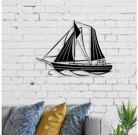 Διακοσμητικό τοίχου Sail Megapap μεταλλικό μαύρο 55x3x40εκ GP037-0124-GP037-0124-Μαύρο GP037-0124