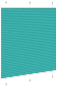 vidaXL Πλισέ περσίδα Petrol Green 120x150 cm Πλάτος υφάσματος 119,4 cm