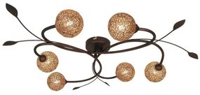 Πλαφονιέρα Sissy 6/φωτο χρυσό ματ Viokef-4192900-Χρυσό 4192900