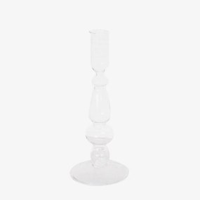 Κηροπήγιο 00.03.32562 Φ8,5Η20,5cm Clear Glass