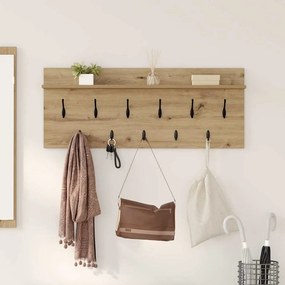 vidaXL Τοίχου Κρεμάστρα Artisan Oak 100 x 40 x 12 εκ