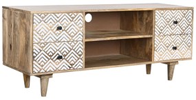 Τηλεόραση DKD Home Decor 135 x 40 x 55 cm Φυσικό Λευκό Ξύλο από Μάνγκο