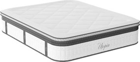 Στρώμα Utopia pakoworld pocket spring με ανώστρωμα aloe vera 30-32cm 140x200εκ