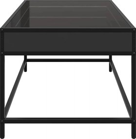 vidaXL Τραπεζάκι Σαλονιού Infinity LED Μαύρο 70x50x41 εκ.