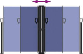 vidaXL Σκίαστρο Πλαϊνό Συρόμενο Μπλε 140 x 1000 εκ.