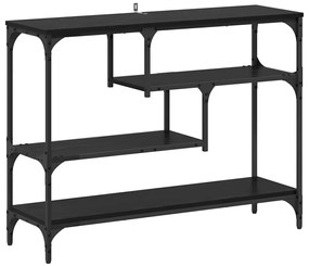 vidaXL Τραπέζι κονσόλας Μαύρη δρυς 100 x 30 x 75 εκ Επεξεργασμένο ξύλο