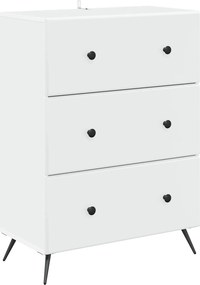 vidaXL Ντουλάπι με Συρτάρια Λευκό 66 x 34,5 x 90 εκ Επεξεργασμένο Ξύλο