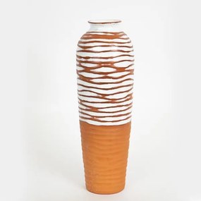 ΒΑΖΟ ΚΕΡΑΜΙΚΟ ΤΕΡΑΚΟΤΑ -  ΛΕΥΚΟ  12.1x12.1x36.1cm|752-20232