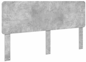 vidaXL Κεφαλάρι Σκυρόδεμα Γκρι 200 cm Επεξεργασμένο ξύλο