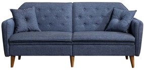 Καναπές - Κρεβάτι Τριθέσιος Terra 867UNQ1318 202x82x83cm Dark Blue