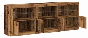 vidaXL Πλαϊνό γραφείο Παλαιό ξύλο 181.5 x 37 x 67 εκ.