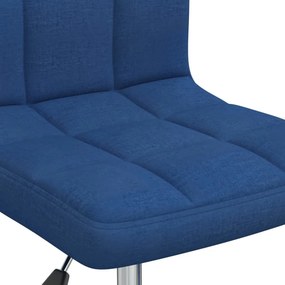 vidaXL Καρέκλα Γραφείου Περιστρεφόμενη Μπλε Υφασμάτινη