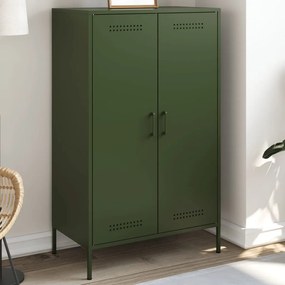 Ντουλάπι Πράσινο Λαδί 68x39x113 εκ. από Ατσάλι - Πράσινο