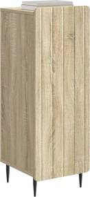 vidaXL Πλαϊνό γραφείο Sonoma Δρυς 34,5 x 33 x 92 εκ.