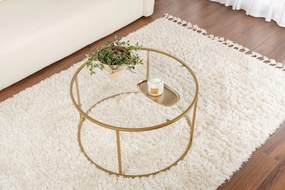 Coffee Table Gold-Transparent-80 Gold