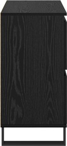 vidaXL Πλαϊνό γραφείο Μαύρη Οξυά 60 x 35 x 70 cm