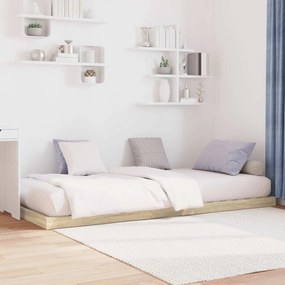 vidaXL Κρεβάτι δαπέδου Σονόμα 80 x 200 cm Επεξεργασμένο Ξύλο