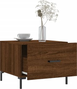 vidaXL Τραπεζάκι Σαλονιού Καφέ Δρυς 50x50x40 εκ. Επεξεργασμένο Ξύλο