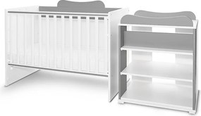 BED MULTI 190/72 COLOUR WHITE/STONE GREY