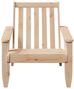 Καρέκλα κήπου Adirondack 75x77x77 cm Στερεό ξύλο πεύκο - Καφέ