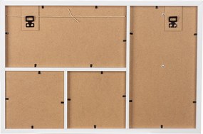 Photo Θήκη Rectangular "Imago" Acrilic Mdf Ecru Λευκό PU 48x3x32cm