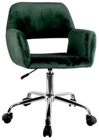 Καρέκλα Γραφείου ArteLibre KLOI Πράσινο Βελούδο 37x42x78-90cm