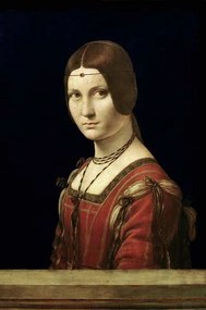 Leonardo da Vinci - Εκτύπωση έργου τέχνης Portrait of a Lady, (26.7 x 40 cm)