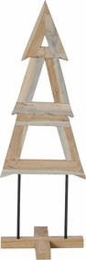 vidaXL Χριστουγεννιάτικο Δέντρο Καφέ 120 cm Μασίφ ξύλο teak