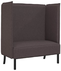 vidaXL Καναπές Υψηλής Πλάτης Σκούρο Καφέ 109x56x121 εκ. Ύφασμα