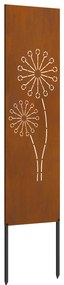 vidaXL Διακοσμητική Πλάκα Κήπου Άλλο Σκ rusty 32 x 140 εκ
