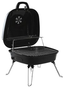 Μπάρμπεκιου DKD Home Decor Χάλυβας Αλουμίνιο (44,5 x 42 x 34 cm)