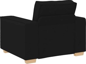 vidaXL Πολυθρόνα-Καναπέ Μαύρη από Ύφασμα 100x78x84 εκ.