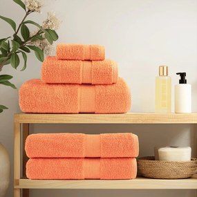 vidaXL Πετσέτες 4 pcs Πορτοκάλι 15 x 21 cm Βαμβάκι