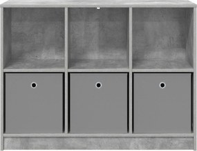 vidaXL Πλαϊνό γραφείο Σκυρόδεμα Γκρι 102 x 32 x 73,5 εκ