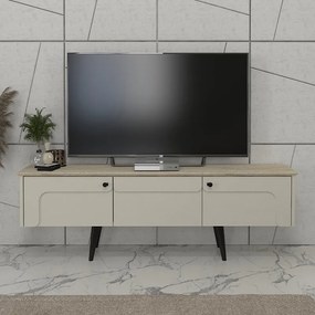 Έπιπλο τηλεόρασης Sevilla Megapap χρώμα sandstone - travertine 150x35x45,6εκ. - GP042-0301,1