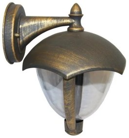 Απλίκα Φωτιστικό Τοίχου IP44 Αλουμινίου Lumen-9-3607271-Μπρονζέ 9-3607271