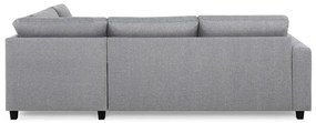 Γωνιακός Καναπές Scandinavian Choice C149, Ανοιχτό γκρι, Μαύρο, 250x195x79cm, Πόδια: Πλαστική ύλη | Epipla1.gr