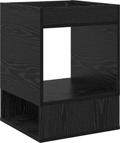 vidaXL End Table 2 pcs Μαύρη Οξυά 40 x 40 x 56 εκ. Επεξεργασμένο ξύλο