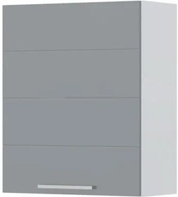 Ντουλάπι κρεμαστό Hudson V7-60-1K-Λευκό - Γκρι