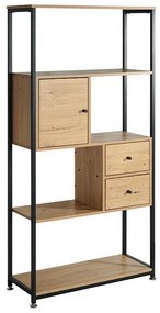 Βιβλιοθήκη - Ραφιέρα Edge 2077 Μεταλλική Fylliana Sonoma - Artisan 78x30x158 εκ. 78x30x158 εκ.