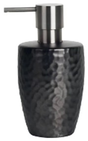 Δοχείο Κρεμοσάπουνου Darwin Hammered 02614.001 Pearl Black Spirella Ceramic
