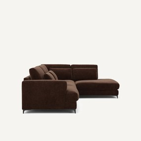 Γωνιακός καναπές-κρεβάτι, δεξιός, βελούδο chenille, Marsile