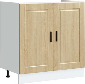 vidaXL Ντουλάπι βάσης νεροχύτη Porto Δρυς sonoma 80x46x81,5 cm