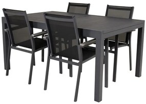 Σετ Τραπέζι και καρέκλες Dallas 3803, Μέταλλο, Μέταλλο | Epipla1.gr