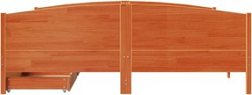 vidaXL Σκελετός Κρεβ. Χωρίς Στρώμα Καφέ Κεριού 180x200 εκ Μασίφ Πεύκο