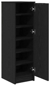 vidaXL Παπουτσοθήκη Μαύρη δρυς 29.5 x 35 x 101 εκ. Επεξεργασμένο ξύλο