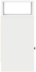 vidaXL Κομοδίνα 2 τεμάχια με συρτάρι Λευκό 25x31x66 cm